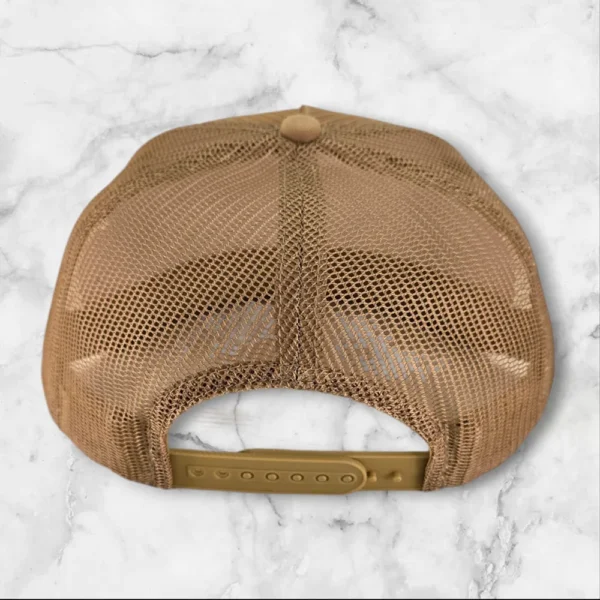 Premium Trucker Mesh Blank Khaki - Image 3