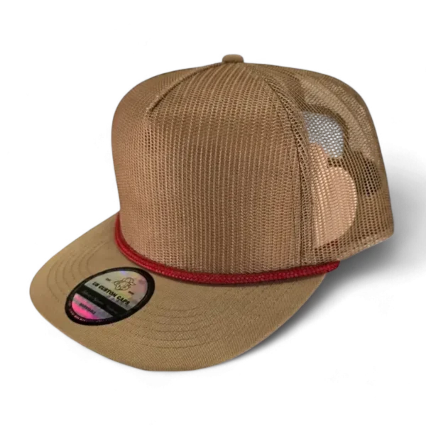 Premium Trucker Mesh Blank Khaki