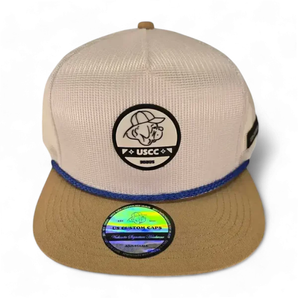 Premium Trucker Mesh USCC White/Khaki - Image 2